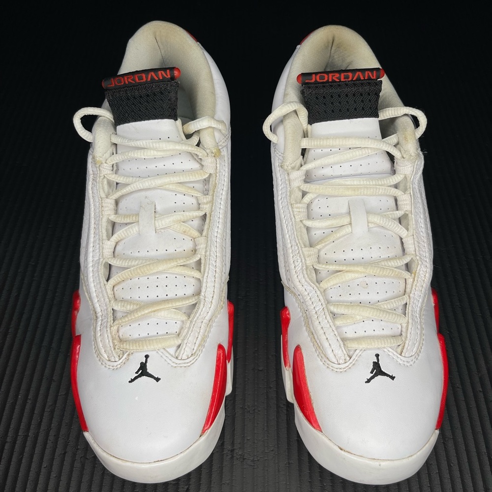 Candy cane Jordan 14s